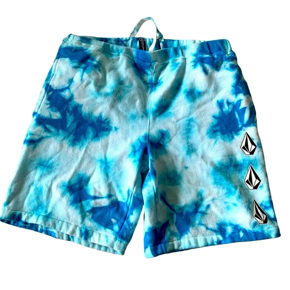 Volcom Men's Iconic Stone Fleece Tie Dye SweatShorts - Picture 1 of 10